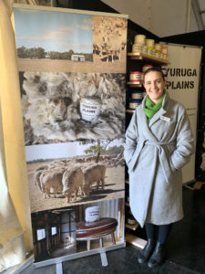 Rachel Canfield of Yuruga Plains Yarns at the Australian Sheep and Wool Show